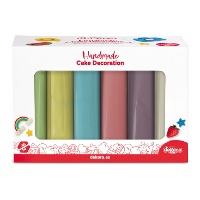 Set de fondant de 6 colores pastel de 600 gr - Dekora