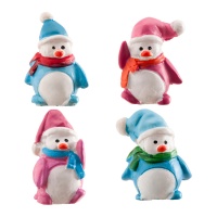 Figuras para roscón de muñecos de nieve de 3,5 a 4 cm - Dekora - 50 unidades