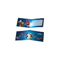 Invitaciones de Transformers - 6 unidades