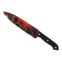 Cuchillo con calavera roja de 31 cm