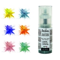 Spray comestible con purpurina de colores de 6 gr - Decora