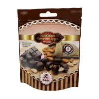 Almendras recubiertas de chocolate negro sin azúcar - 120 gr