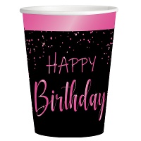 Vasos de Elegant Pink de 250 ml - 8 unidades