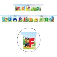 Guirnalda de la Patrulla canina de Feliz cumpleaños de 2,1 m