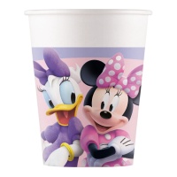 Vasos de Minnie y Daisy rosa de 200 ml - 8 unidades