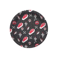 Platos de vampiro noche sangrienta de 23 cm - 6 unidades