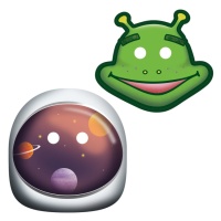 Caretas de Espacio - 8 unidades