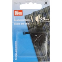 Corchetes para pantalones y faldas de 9,5 mm negro mate - Prym - 3 unidades