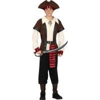 Disfraz de pirata Morgan juvenil masculino