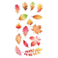 Pegatinas de hojas de otoño - 1 hoja