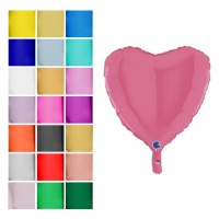 Globo de corazón metalizado de 46 cm - Grabo