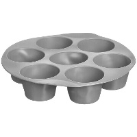 Molde de 21 x 21 x 4,5 cm para freidora de aire con 7 compartimentos