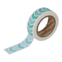 Washi tape de flechas turquesa - 10 m