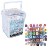 Rotuladores de alcohol Twin Brush - Artis Decor - 36 unidades