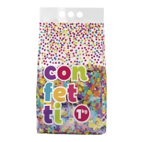 Bolsa de confetti multicolor - 1 kg