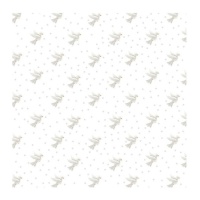Hoja de acetato impresa palomas de Comunión de 30,5 x 30,5 cm - Artis decor - 1 unidad