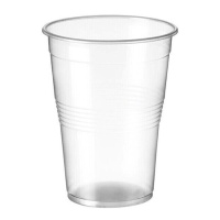 Vasos de 1 L de plástico transparentes reutilizables neutros - 25 unidades