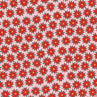 Papel de regalo rojo con flor de pascua de 2,00 x 0,70 m - 1 unidad