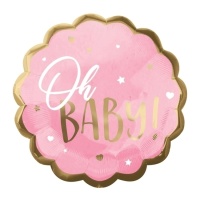 Globo jumbo rosa de Oh Baby! de 55 cm - Anagram