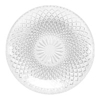 Plato de 19,8 cm de cristal grabado para postre