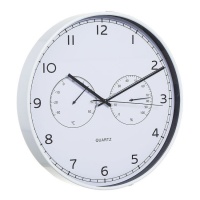 Reloj de pared temp/hidro de 43,5 cm - DCasa