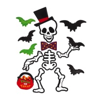 Esqueleto divertido de Halloween con imanes