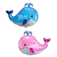 Globo de ballena baby de 86 x 66 cm