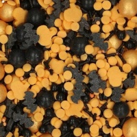 Sprinkles de Halloween negro y naranja de 65 gr - FunCaKes