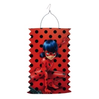 Farol de papel tubular de Ladybug de 28 cm - 1 unidad