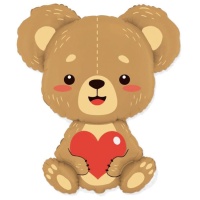 Globo de oso amoroso de 85 x 69 cm - Conver Party