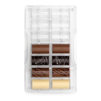Molde de cilindro medio para chocolate de 20 x 12 cm - Decora - 14 cavidades