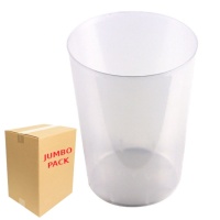Vasos de 500 ml de plástico transparentes reutilizable anchos - 450 unidades