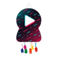 Piñata de Tik Tok play de 46 x 65 cm