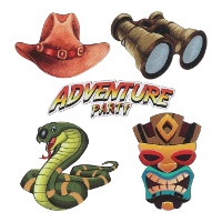 Confeti de explorador adventure - 10 unidades