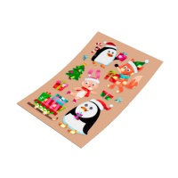 Pegatinas de Navidad con ojos saltones