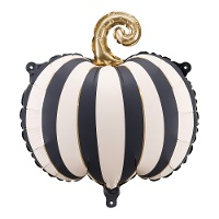 Globo de calabaza blanca y negra de 39 x 38 cm