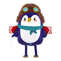 Globo de paseador de mascotas Pingüino aviador de 69 cm - Grabo