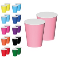 Vaso de 270 ml de colores - 8 unidades