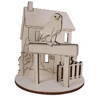 Figura de madera de Escuela de Magia 3D de 17 x 23 cm - Artis Decor