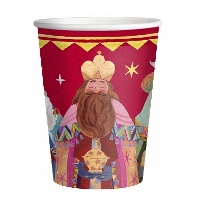 Vasos de 270 ml de Reyes Magos vintage - 6 unidades