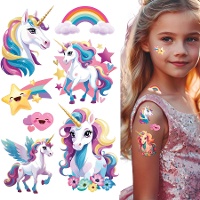 Tatuajes temporales de Unicornios