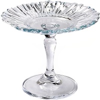 Soporte para tartas de 13 x 13 x 10 cm de vidrio transparente