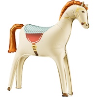 Globo de caballo crema de 68,5 cm