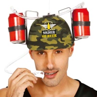 Casco para bebida de militar