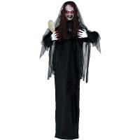 Vampira con luz, sonido y movimiento de 1,70 m