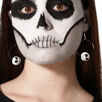 Pendientes de calavera pesadilla - 1 par