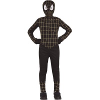 Disfraz de hombre araña negro infantil