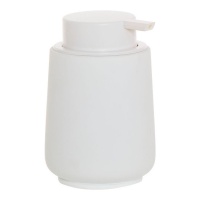 Dispensador de jabón blanco liso de 12,9 cm