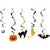 Colgantes de figuras de Halloween de 75 cm - 5 unidades