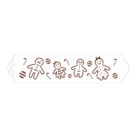 Stencil de familia de jengibre de 30 cm